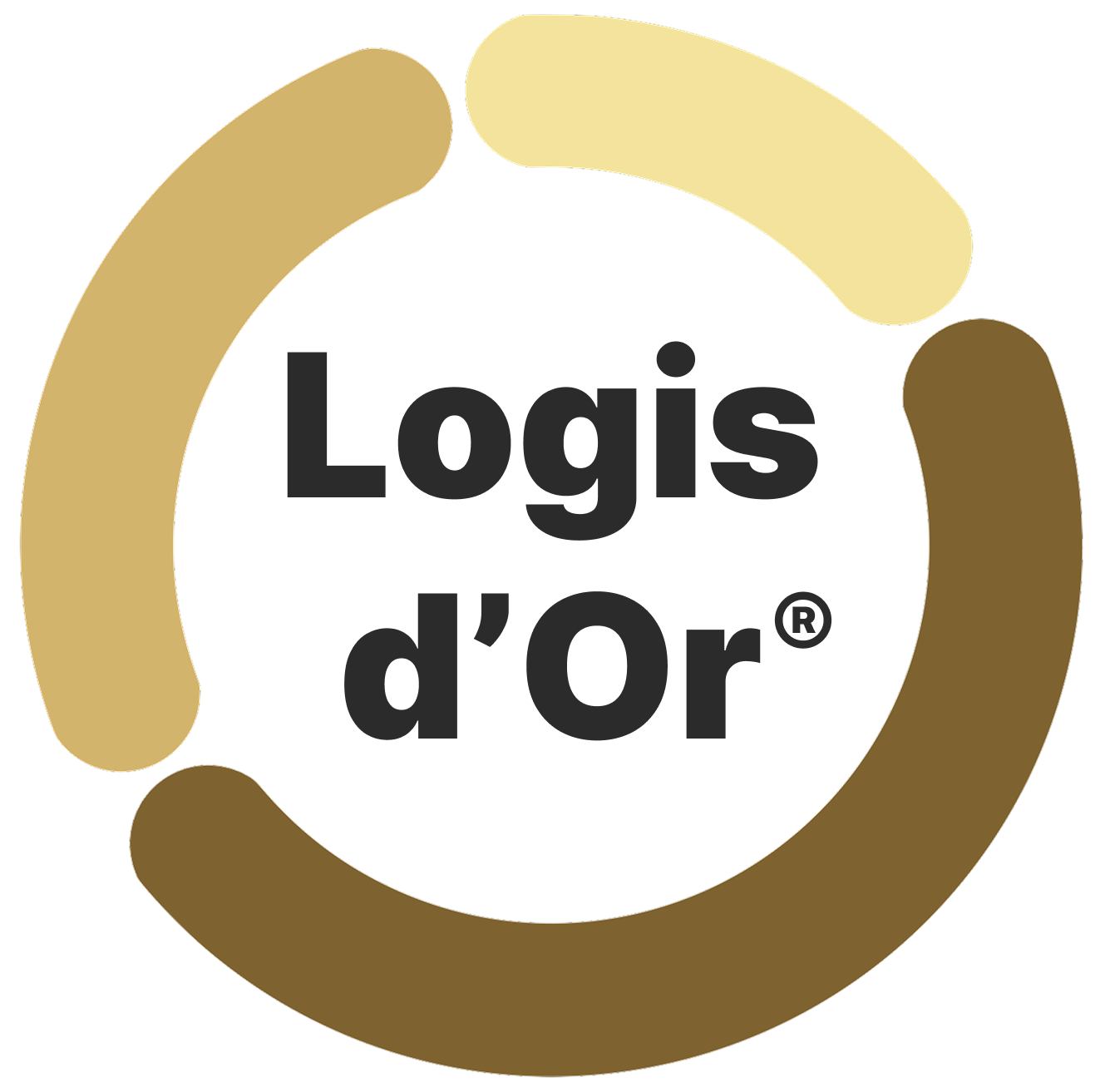 Logo fond blanc Logis d'Or - Label immobilier pour valoriser votre logement